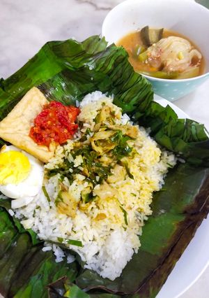 Foto resep Nasi Bakar Jamur (Vegetarian)