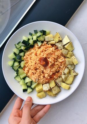 Hình của món Cà chua xào trứng.