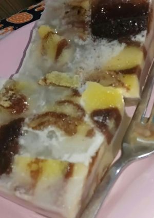 Foto resep Puding roti zebra