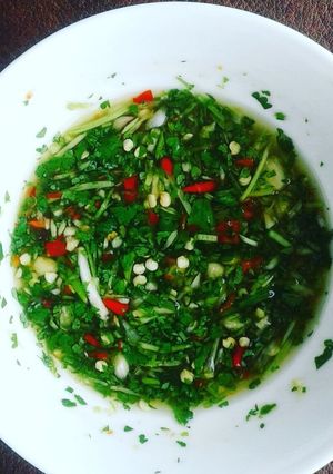 Hình của món Nước mắm ngò Nha Trang.
