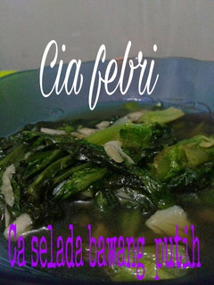 Foto resep Tumis daun selada dengan bawang putih