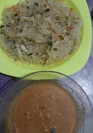 Foto resep Bihun bumbu kacang