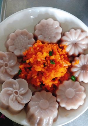 Hình của món Bánh đúc khoai môn.