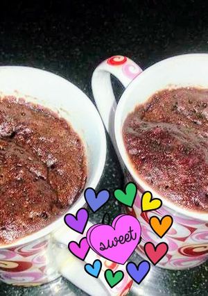 A picture of Chocolate Mug Cakes for Two.