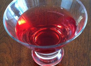 Una foto de Jugo de arándano con ron /Cranberry rum