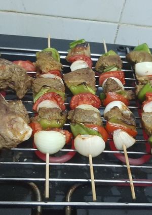 A picture of Grilled Lamb Shish Kebab.