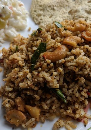 A picture of Sesame rice/ Ellu saadham.