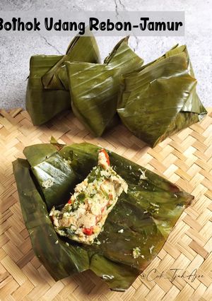 Foto resep Botok Udang Rebon-Jamur Tiram