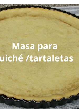 Una foto de Masa para quiche o tartaleta sin huevo