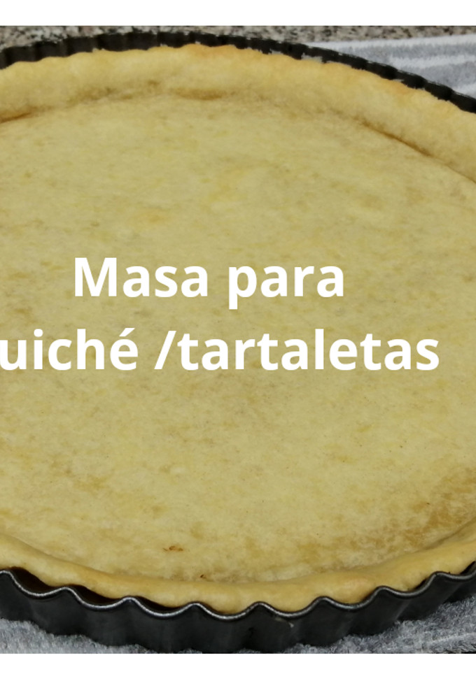 Una foto de Masa para quiche o tartaleta sin huevo