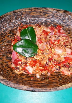 Foto resep Sambel kecombrang cobek