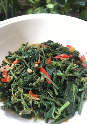 Foto resep Tumis Daun gambas / daun oyong