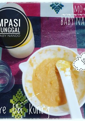 Foto resep Mpasi Tunggal "Pure Ubi Kuning"