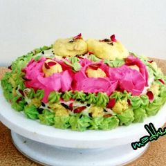 A picture of Rasmalai cake.
