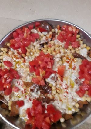 صورة لوصفة فتة حمص