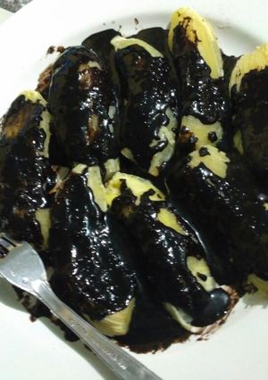 Foto resep Pisang batu kukus coklat #5resepterbaruku
