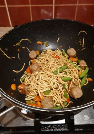 A picture of Kids Sausage Stir Fry.
