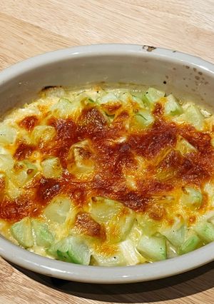 清冰箱料理 - 焗烤奶油白菜/佛手瓜 的食譜成品照片