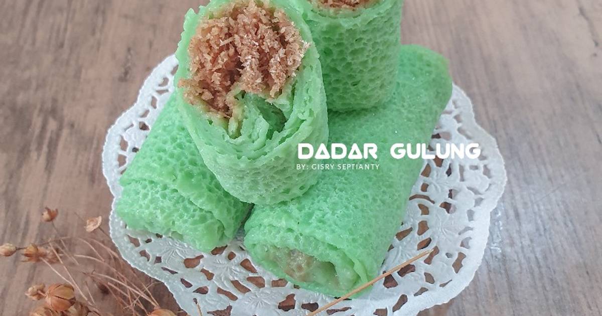 Resep Dadar Gulung Isi Kelapa Gula Merah Oleh Gisry Septianty Cookpad