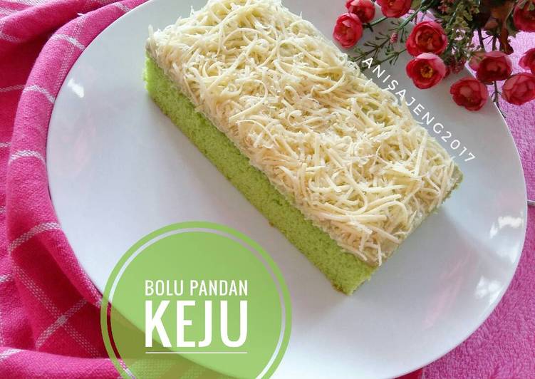 Cara Gampang memasak Bolu pandan keju #cookpadpeduli #kankerpayudara Anti Gagal