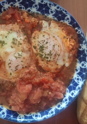 O poză a rețetei Shakshuka shakashakasiqi.