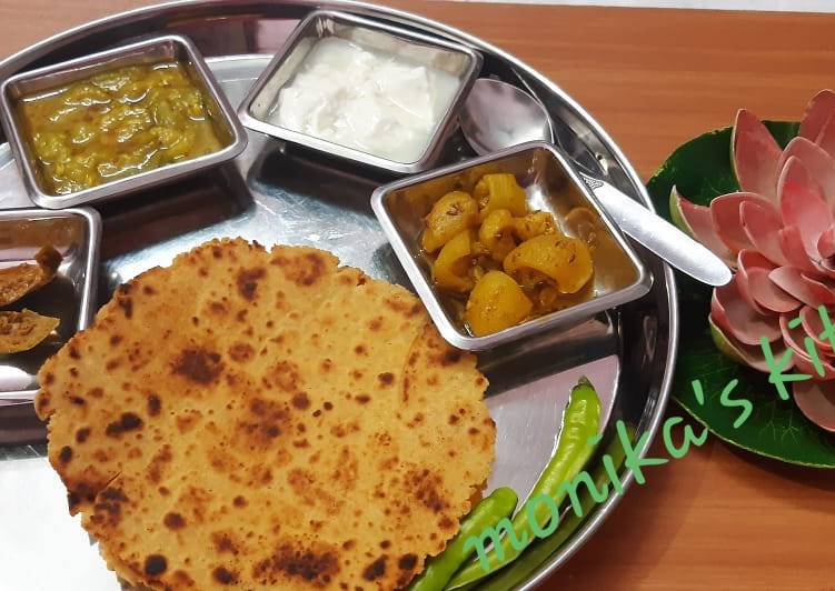 Recipe of Super Quick Homemade Punjabi besan paratha