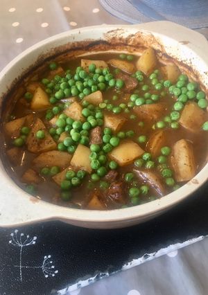 A picture of Minted Lamb & Potato Budget Stew.