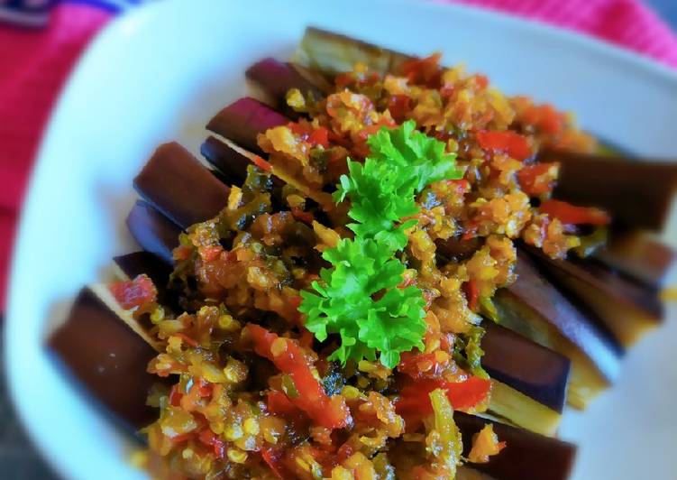 Resep masakan Terong kukus sambal teri | Resep Bumbu Terong kukus sambal teri Yang Enak Banget