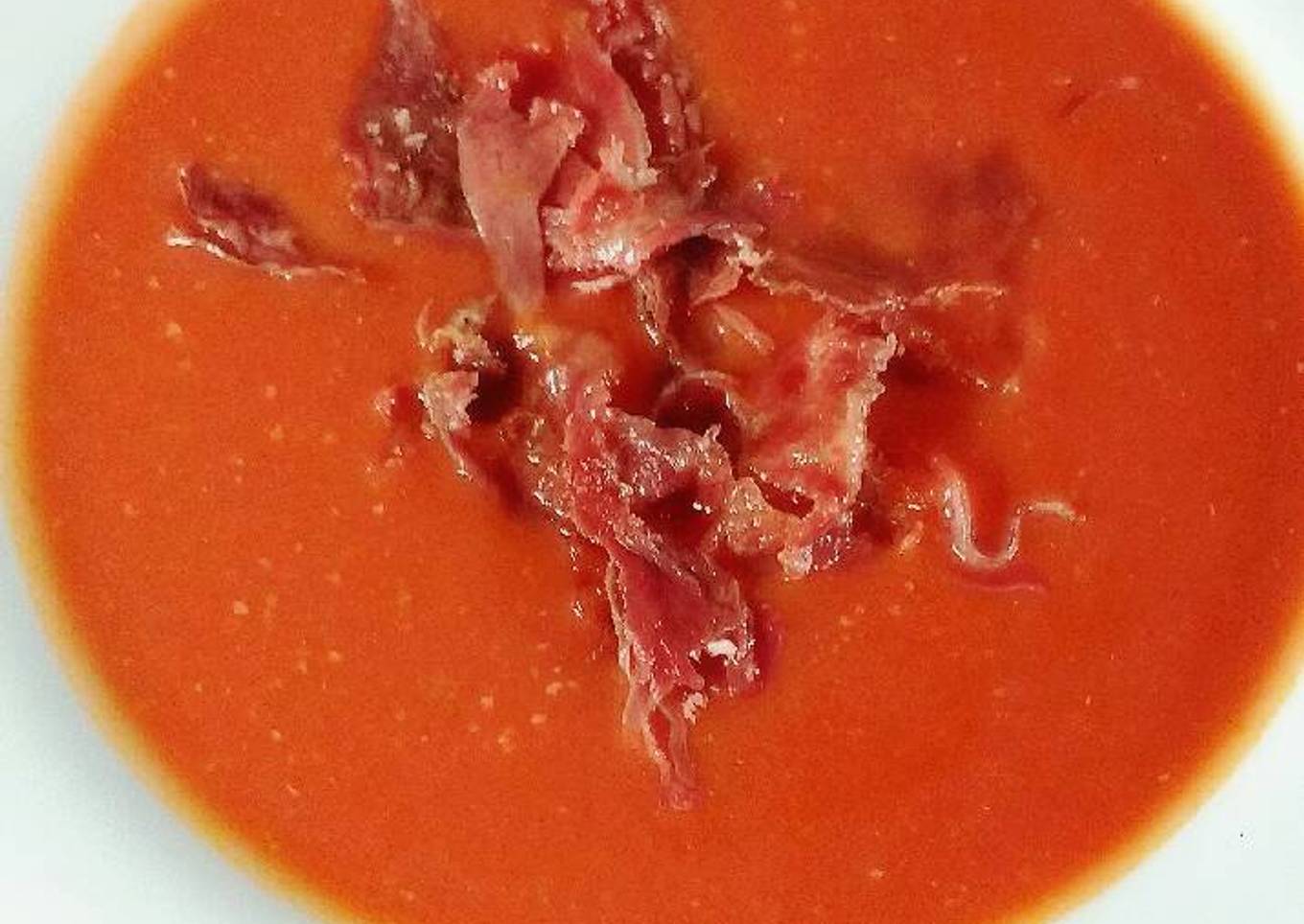 Salmorejo ligero apto para personas con diabetes