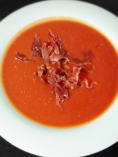 Una foto de Salmorejo ligero apto para personas con diabetes