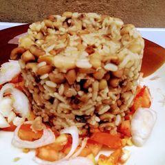 A picture of Onion Flavoured Rice and Beans.