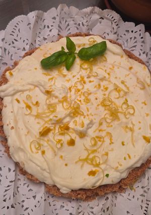 Una foto de Tarta de limón y leche condensada