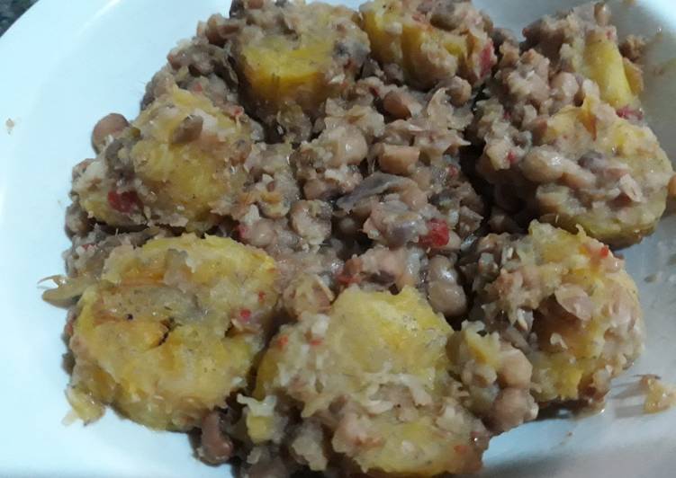 Easiest Way to Make Homemade No oil porriage beans and plantain