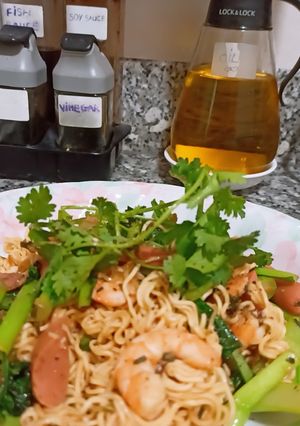 Hình của món Mì gói xào.
