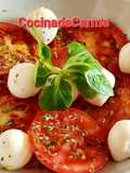 Ensalada Caprese a mi manera