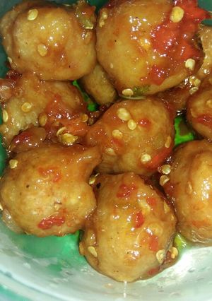 Foto resep Pentol ayam sambel