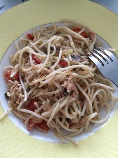 Foto resep Spaghetti Tuna - Oglio Olio