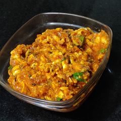 A picture of Paneer bhurji (Jain punjabi sabji).
