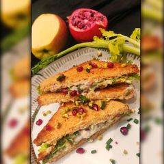 A picture of Sprouts apple coleslaw sandwich.