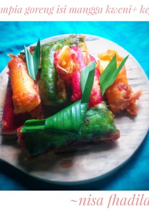 Foto resep Lumpia goreng isi mangga kweni + keju (lumerrr dimuluttt) 😍