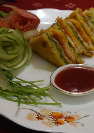 A picture of Cheese bread pakora.