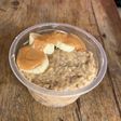Overnight Oats de banana e pasta de amendoim 🥜🍌 (vegano)