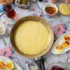 A picture of Mihlama, traditional fondue! 🫕.