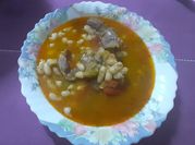 Una foto de mollejas con puerro