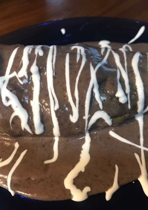 Una foto de Chile relleno de requesón