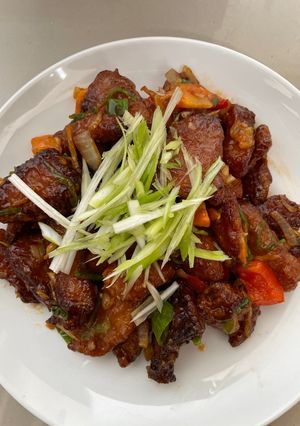 Foto resep Sweet and sour pork loin