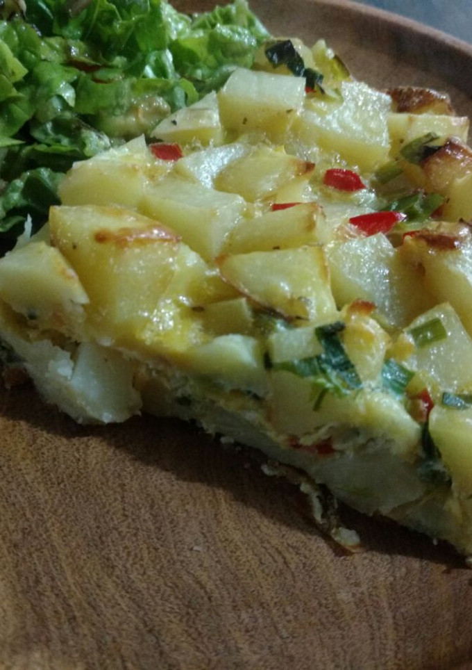 Una foto de Tortilla de papas todo al horno