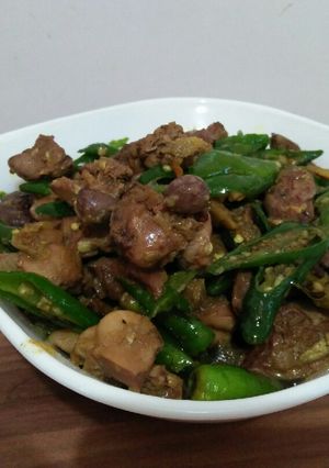 Foto resep Hati ampela cabai hijau