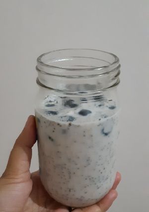 Foto resep Overnight Oat Blueberry Creamy