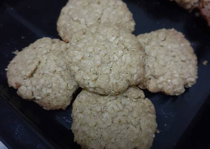 Recipe: Yummy Matcha Oats Cookies